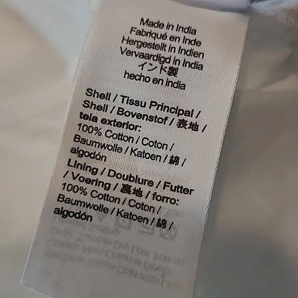 J.Crew Cotton poplin apron white dress convertible straps Size 6 Summer Preppy - Picture 9 of 10